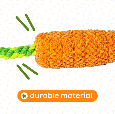 CARROT TUG ROPE INTERACTIVE DOG TOY